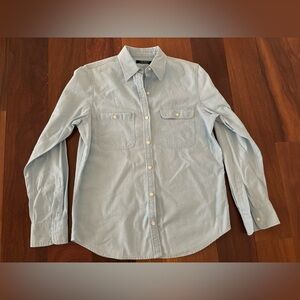 Lauren Ralph Lauren long sleeve women’s button up small denim like